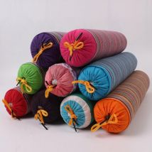 Oreiller Cervical de Yoga à rayures, vieux coussin en tissu épais de sarrasin, bâton de soins de santé, oreiller de cou de physiothérapie cervicale