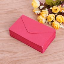 Mini enveloppes rétro en papier vierge, cartes d&#39;invitation de fête de mariage, de vœux, 50 pièces