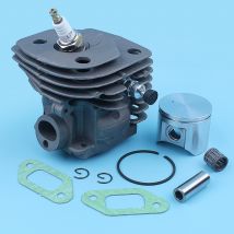 Kit de Piston de cylindre de 47mm pour Husqvarna 359 357XP 357 XP EPA tronçonneuse Nikasil enduit grande pièce de rechange de Port de décompression de trou