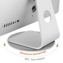 Support antidérapant rotatif à 360 degrés, plateau roulant pour moniteur, ordinateur portable, iMac Pro, projecteur de télévision LCD, multi-angles en aluminium