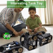 Voiture de jouet électrique télécommandée pour enfants voiture de jouet de cascade de 360 degrés suivi tout-Terrain tout-Terrain réservoir de jouet