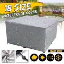 Housse de protection imperméable pour meubles d&#39;extérieur, pour table de jardin, patio, 18 tailles, 190T