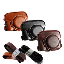 sac en cuir Pu pour appareil photo pour Canon Powershot G15 G16 avec sangle