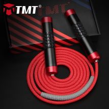 Corde à sauter pondérée TMT, poignée de combat en alliage d'aluminium Crossfit pour Fitness, boxe, entraînement, vitesse réglable à sauter 3m
