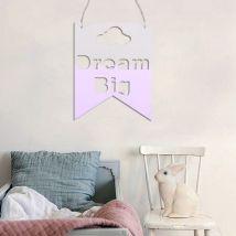 Décorations murales en bois Style nordique 1 pièce | Décorations murales chics avec étiquette suspendue, accessoires décoratifs pour tournage, décoration de Bar, chambre d'enfants
