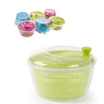 CENTRIFUGA in PLASTICA per Insalata E Verdure ASCIUGA Insalata INSALATIERA 2 en 1