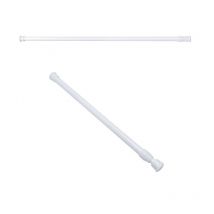 Filet télescopique extensible à ressort | Rideau à Tension de rideau tringle de Rail longueur blanche: environ 55-90 Cm