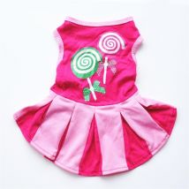 Vêtements pour chien vêtements sucette vêtements chiens Super petit vêtements mignon coeur bouée de vie imprimer robe d'été tendance Ropa Perro