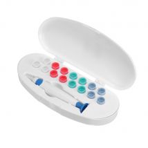 Cure-oreille en Silicone avec 16 têtes de retrait remplaçables, outil de nettoyage de cire d'oreille en spirale souple