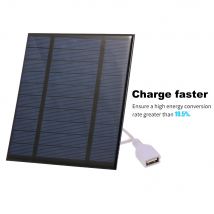 Chargeur solaire Portable avec Port USB, panneau solaire Compact, chargeur de téléphone pour Camping randonnée voyage