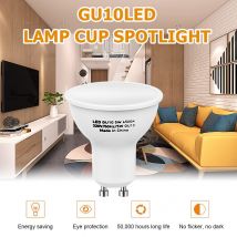 5W projecteurs lampes GU10 LED ampoule 220V 6500K Non-Dimmable projecteurs Led couleur blanc froid maison LED Downlights magasin décoration