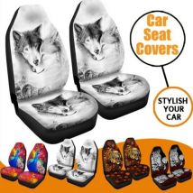 Housse de siège de voiture universelle motif Animal crâne housse de siège housse de siège Auto housse de protection de siège de voiture style de voiture 2 pièces