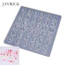 Résine époxy numérique lettre moule décoration Silicone moules artisanat outil bricolage pendentif accessoires outil de fabrication de bijoux