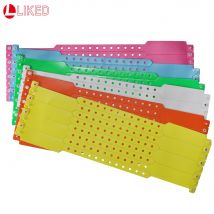 Bracelets en plastique blanc-100 compte | Bracelets plus robustes pour les fêtes, étiquettes d'identité 25mm x 250mm