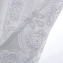 Rideau de couche de dentelle de cuisine de rideau de café, rideau court petit rideau de tringle à rideau (29x36 pouces, blanc, 1 panneau)