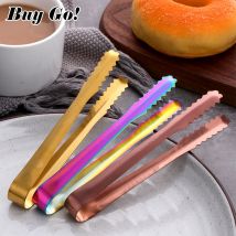 2/6Stck Kleine Mini Edelstahl Zucker Zange Eis Bar Buffet Küche Löffel essen Eis Klemme Kaffee Werkzeug küche Grill Clip