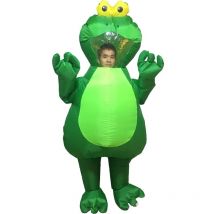 Costume de grenouille gonflable pour adultes, tenue drôle, vêtements d'halloween Cosplay,