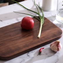 Planche à découper en bois de noyer noir, cuisine en bois massif, racine en bois entier, fruits sans laque, planche à découper de cuisine en bois