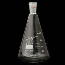 1000ml 24 / 40 verre Erlenmeyer fiole Pro bouteille conique laboratoire chimie verrerie