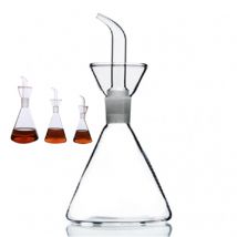 Petits bateaux à sauce bouteille d'huile et de vinaigre | Bouteille d'huile en verre de cruet bouteille d'huile 110ml