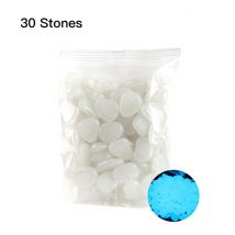 30 pièces brillent dans le noir jardin cailloux lueur pierres roches pour allées jardin chemin Patio pelouse jardin cour décor pierres lumineuses