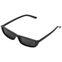 Vintage Rectangle lunettes de soleil femmes petit cadre lunettes de soleil lunettes rétro S17072 noir cadre noir