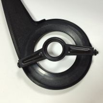 Couvercle de protection de chaîne de vélo en plastique ABS noir, 1 pièce, nouvelle coque de protection de chaîne de vélo, pièces de bicyclette