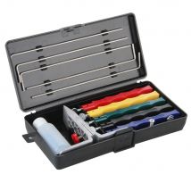 Molibao système d'aiguisage de couteaux | Aiguisoir de couteaux 5 en pierre, large gamme outils de cuisine, Kit d'affûtage de couteaux