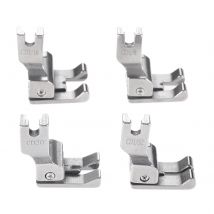 1pc Double compensation pied-de-biche industrielle Machine à coudre acier droite et gauche haut couture CD1/32 CD1/16 CD1/8 CD3/16 pieds