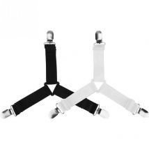 Drap de lit avec pinces élastiques, fixation par ceinture, Clips pour couverture de matelas, porte-couvertures, Textiles de maison, Gadgets d'organisation, 4 pièces