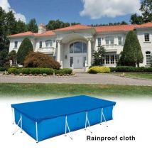 Bâche de protection anti-poussière imperméable de couverture de piscine avec la corde résistante à l'usure appropriée aux piscines rectangulaires