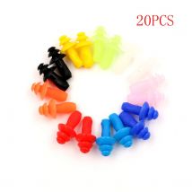 20 pièces/lot doux Anti-bruit bouchon d'oreille isolation phonique oreille Protection bouchons d'oreille bouchons de couchage étanche Silicone bain bouchons d'oreilles