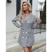 Robe Blazer décontractée à manches longues pour femmes, printemps 2022, couleur unie, Slim, tenue de bureau élégante pour femmes