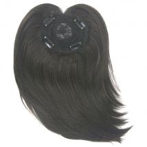 Soowee-postiche synthétique longue lisse et frange, postiche toupet, en épingle à cheveux, avec fermetures pour hommes et femmes