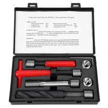 Kit de réparation de fil m16 x 1,5 11 pièces, clé torsadée en acier inoxydable, outil d'insertion de robinet avec étui, kit helicoil, outils de réparation de voiture