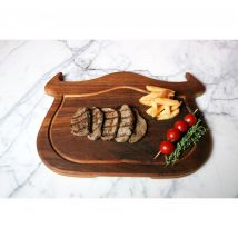 Planche à Steak en bois Style basique | Planche à découper, assiette de service de Steak, % 100 blocs à découper en bois à la main