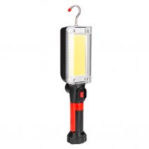 LED lumière de travail puissant Portable lanterne crochet Camping lampe COB USB Rechargeable lampe de poche torche étanche