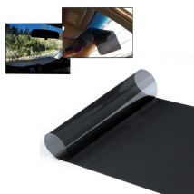 Film solaire pour pare-brise de voiture, 20cm x 150cm, teinté en noir, transparent, Anti-UV, pour vitres, résistant aux rayures, accessoires automobiles