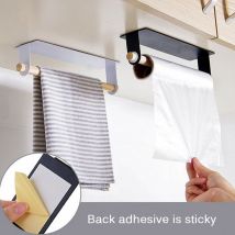Porte-serviette autocollant porte-serviette | Porte-papier, porte-serviettes, étagère suspendue, porte-serviettes, étagère de salle de bain