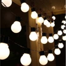 Guirlande solaire LED G50, luminaire décoratif d&#39;intérieur, idéal pour un jardin ou des