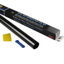 Noir foncé voiture fenêtre teinte Film rouleau verre voitures Auto Protection solaire été pour voiture fenêtre latérale maison verre avec grattoir