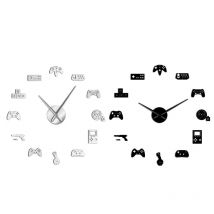 Contrôleur de jeu vidéo bricolage géant horloge murale jeu manettes autocollants Gamer mur Art vidéo jeux signes garçon chambre jeu salle décor
