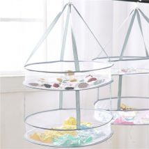 Nouveaux vêtements séchage panier pliable coupe-vent suspendus séchoir à linge maille étendoir pour sous-vêtements jouets chaussettes vêtements Net cintre