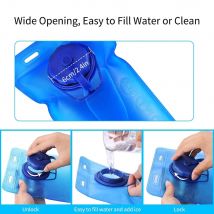 2L Sports bouteille d'eau en plein air sacs à eau Portable en plein air pliable Protection de l'environnement bouteilles pliables randonnée Camping