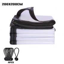 Bâche de protection transparente pour plantes 3*3m/2*3m/2*3m/2*2m, en Poly, imperméable, pour jardin, serre, hiver, protection des plantes