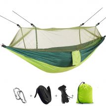 Hamac de Camping avec moustiquaire, hamac de Camping en tissu Parachute, hamac Portable en Nylon pour randonnée Camping voyage