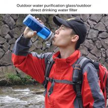 Filtre de remplacement de bouteille d'eau, filtre de Filtration d'eau, pour urgence en plein air, Camping randonnée, Super capacité de Purification d'eau