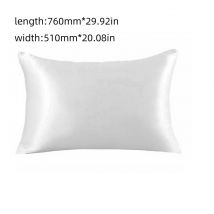 Double longue multicolore en option oreiller Simulation soie Simple Style Satin soie couleur unie literie taie d'oreiller