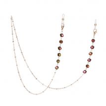 70cm de Long cristal perlé lunettes chaîne en métal Anti-perte longes lunettes sangle porte-cordon lunettes de accessoires chauds