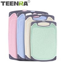 TEENRA planche à découper antibactérienne, blocs à découper de cuisine PP planche à découper de cuisine antidérapante outils de cuisine